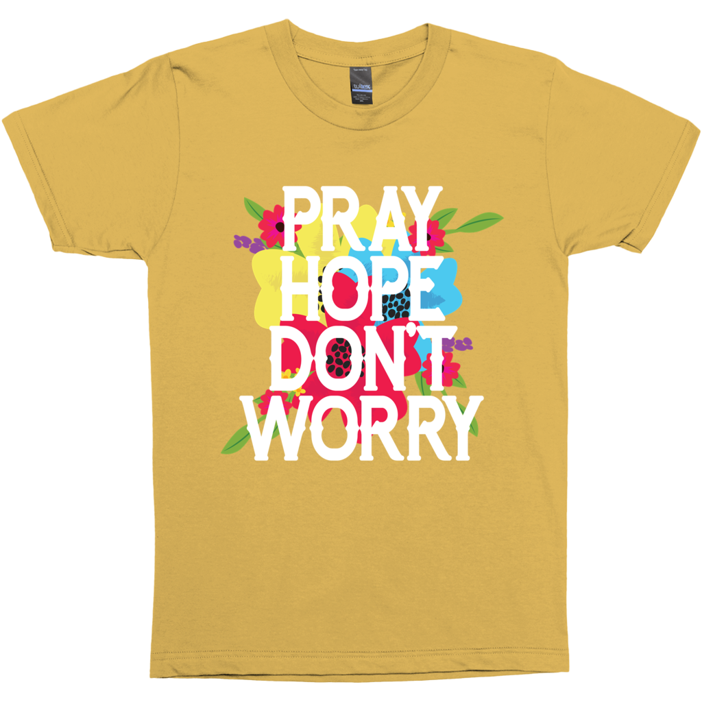 Pray Hope Don't Worry Padre Pio Premium Graphic Tee