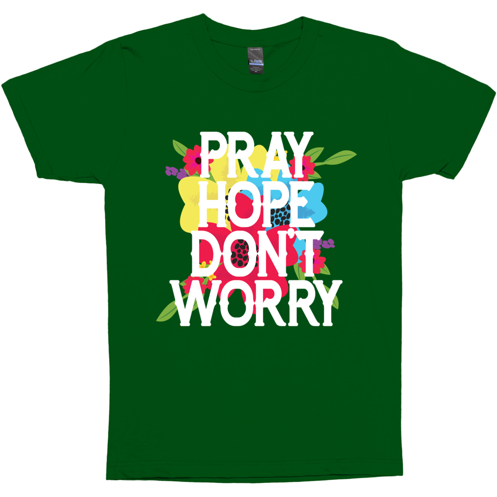 Pray Hope Don't Worry Padre Pio Premium Graphic Tee