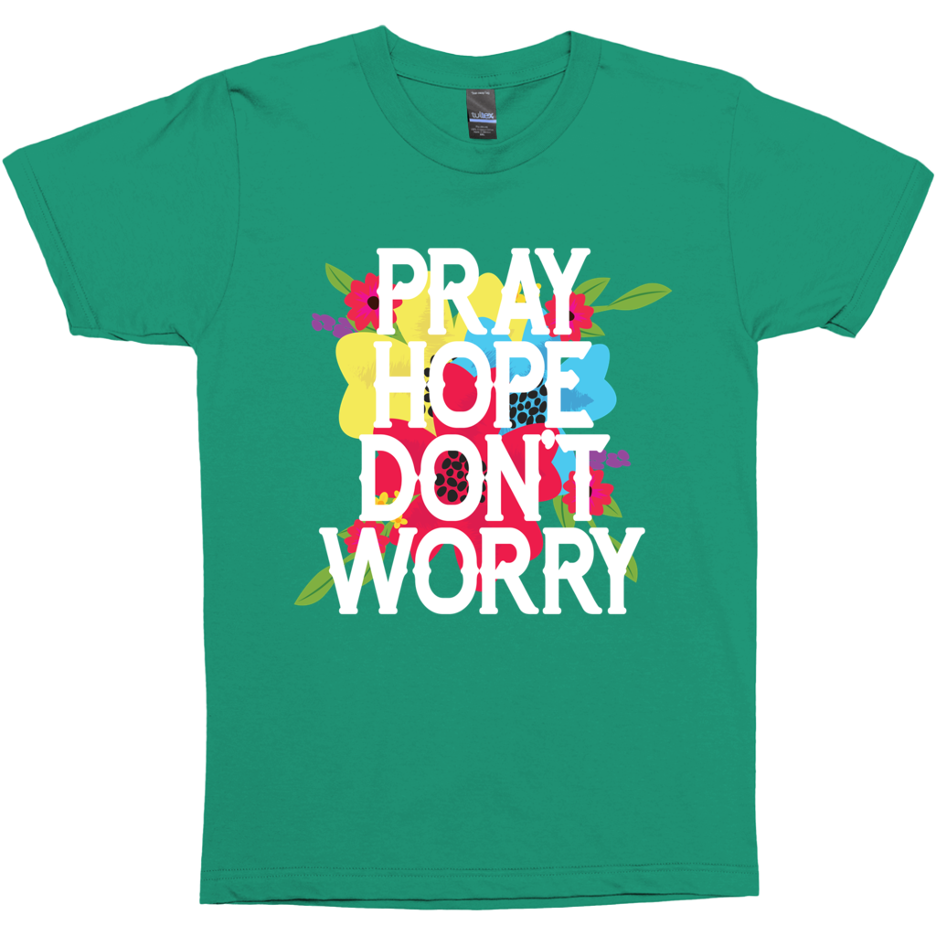 Pray Hope Don't Worry Padre Pio Premium Graphic Tee