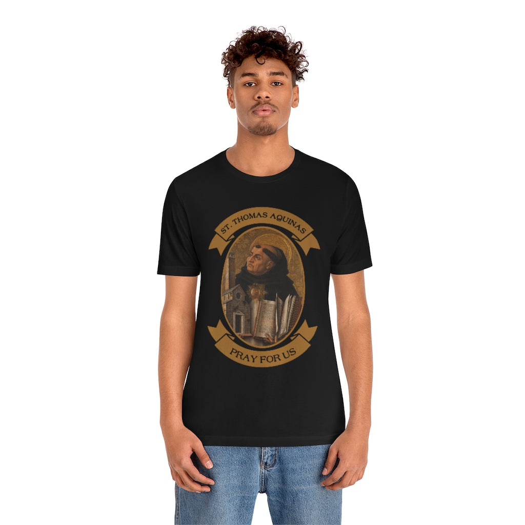 St. Thomas Aquinas Pray For Us Catholic T-Shirt