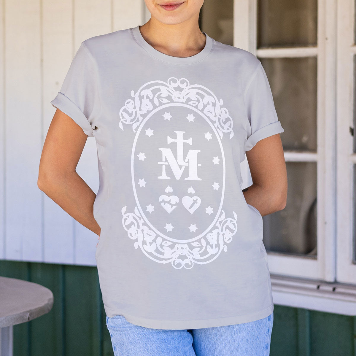 Miraculous Medal Symbol Catholic T-Shirt