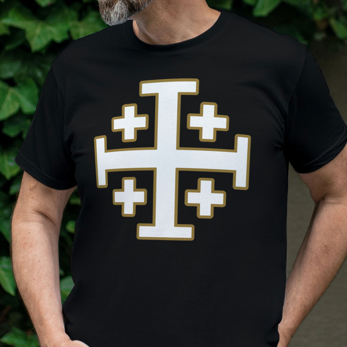 Jerusalem Cross Catholic T-Shirt